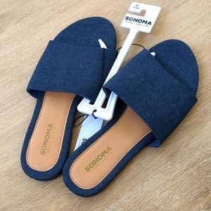 Brand new with tag denim fabric sandal